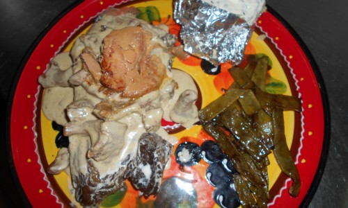 Entrecôte giroles foie gras